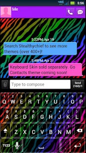 How to install GO SMS Rainbow Zebra Theme 1.3 apk for android