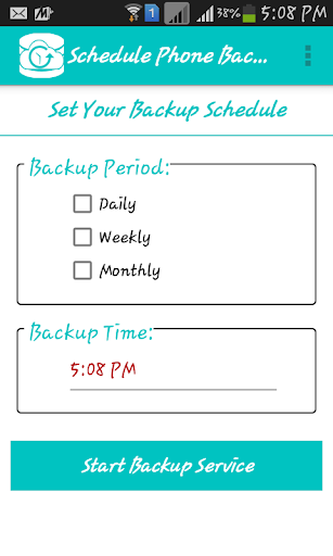 Schedule Phone Backup