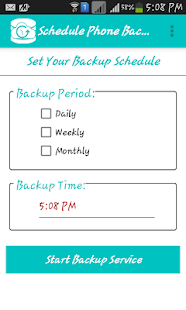 Schedule Phone Backup Screenshots 0