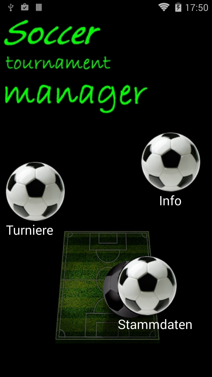 Android application Soccer Tournament Manager screenshort