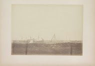 Vrachtschip in de haven van Amsterdam