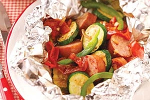 Sausage Vegetable Packets