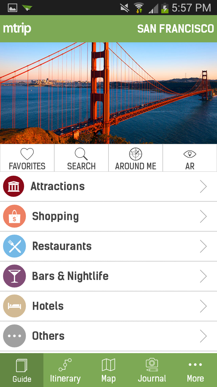 San Francisco Travel Guide Screen 2