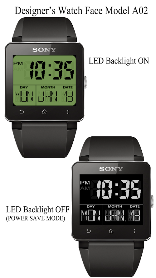 Android application A02 WatchFace for SmartWatch2 screenshort
