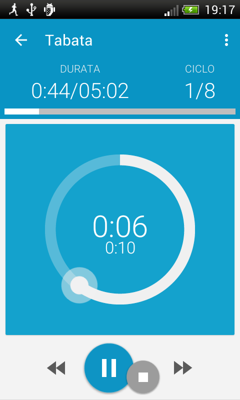 Android application HIIT - interval workout PRO screenshort