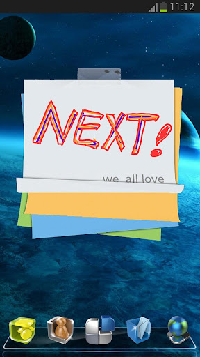 Next Launcher 3D Note Widget