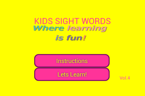 KIDS SIGHT WORDS Vol.4