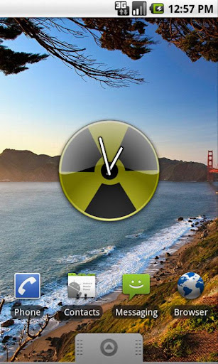 Radiactive Analog Clock Widget