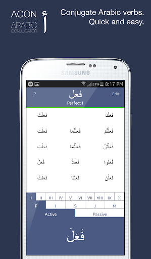 ACON Arabic Verb Conjugator