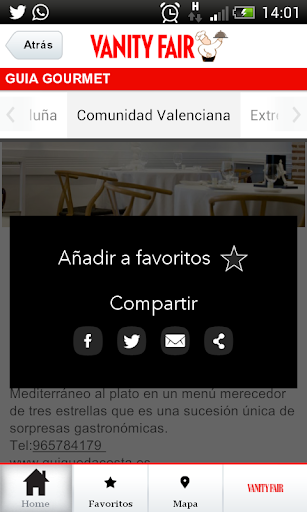 【免費旅遊App】Guía Gourmet Vanity Fair-APP點子