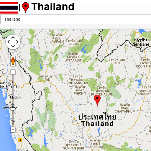 Thailand Mapa