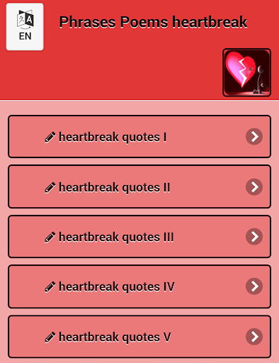 Poems quotes from heartbreak