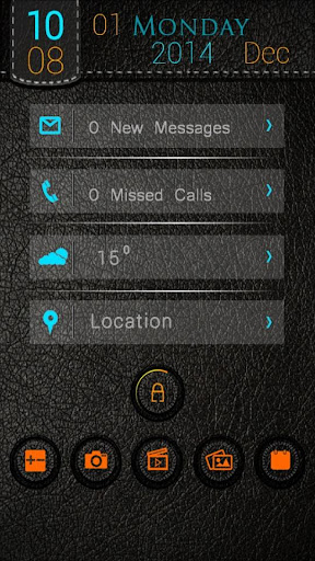 【免費個人化App】Leather Lock Theme-APP點子