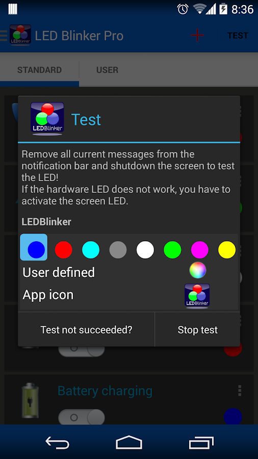    LED Blinker Notifications- screenshot  