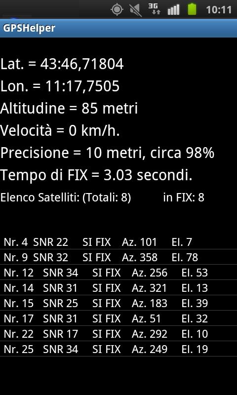 GPSHelper Screen 3