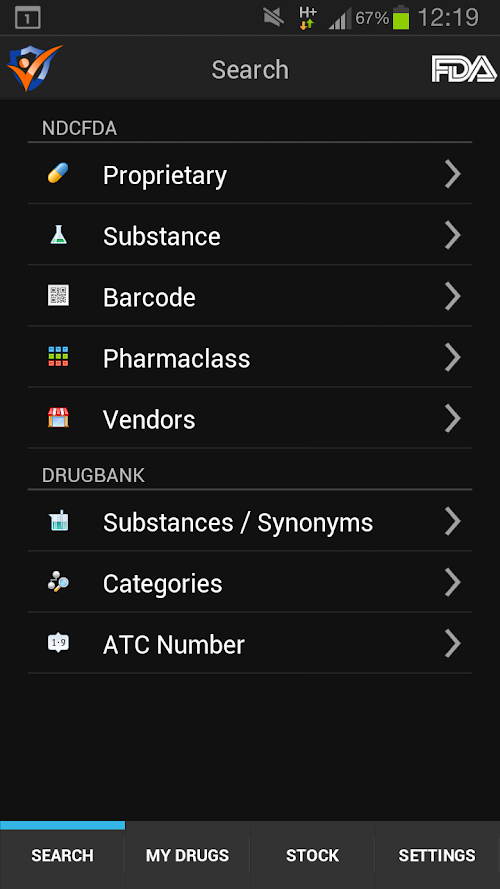 Android application DrugGuard - NDC FDA screenshort