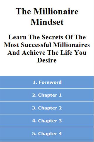 The Millionaire Mindset