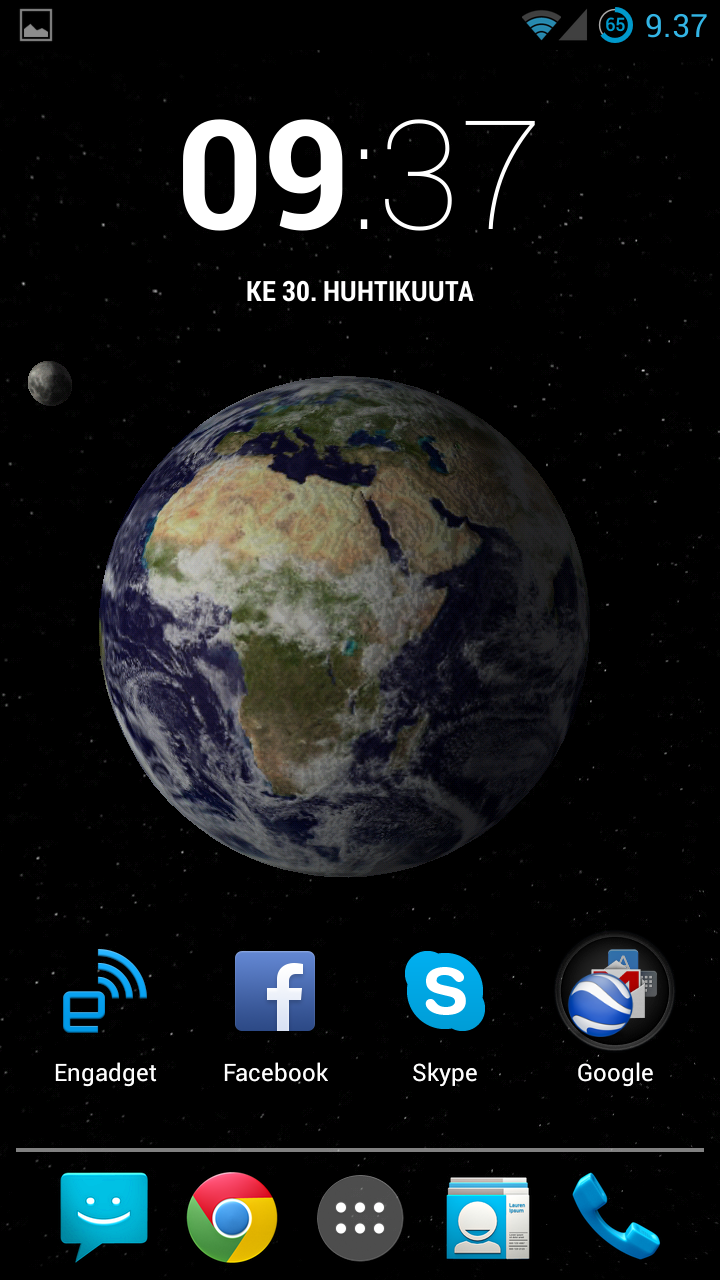 Solar System Live Wallpaper Screen 1