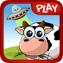 Barnyard UFO fun physics game icon