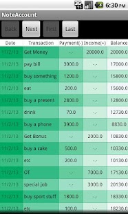 NoteAccount - Managing Money