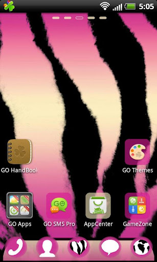 GO Launcher EX Pink Zebra