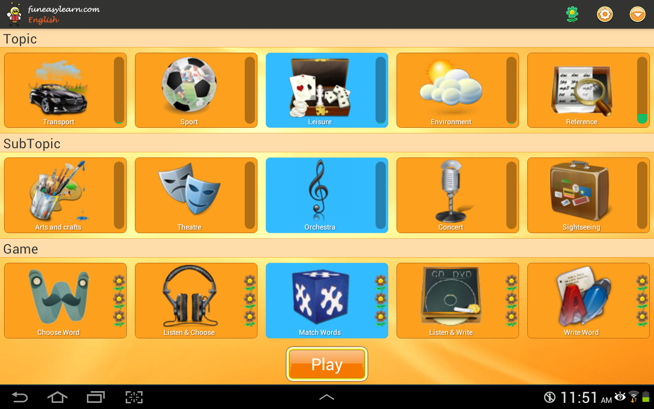 Learn English 6000 Words App for Android icon