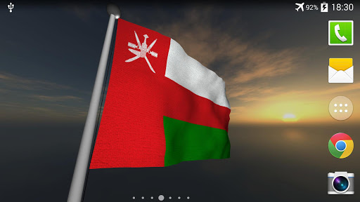 【免費個人化App】Oman Flag - LWP-APP點子