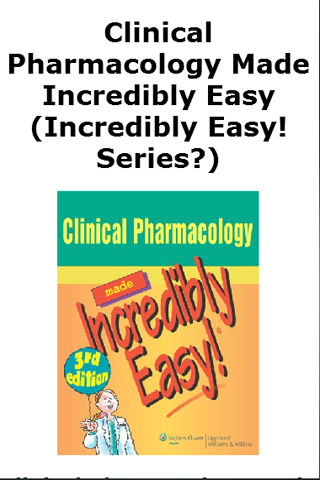 【免費書籍App】Clinical Pharmacology Books-APP點子