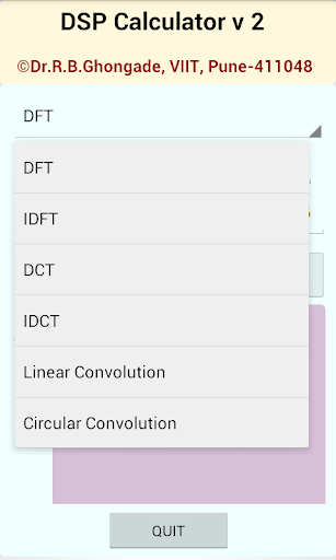 DSP CALCULATOR