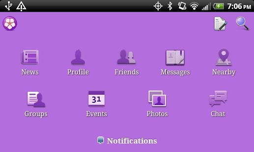 Free Purple Theme for Facebook APK for PC