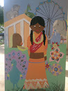 Indian Lady Mural