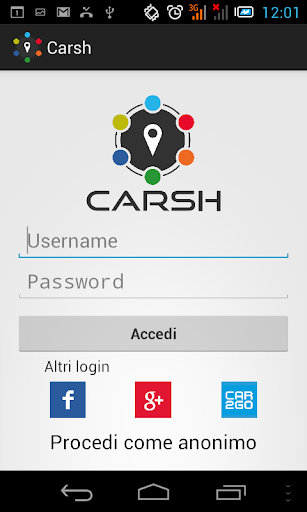 CARSH - Aggrega i carsharing