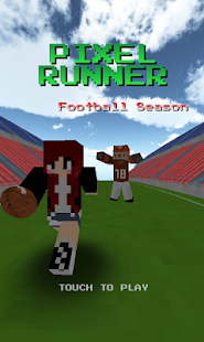 Pixel Runner 3D - Football Sea