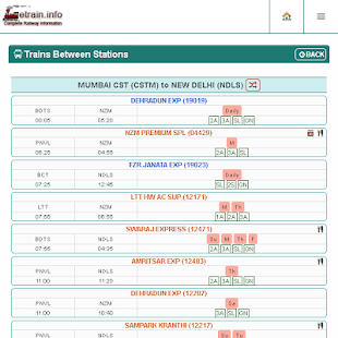 Indian Railways @etrain.info Screenshots 9