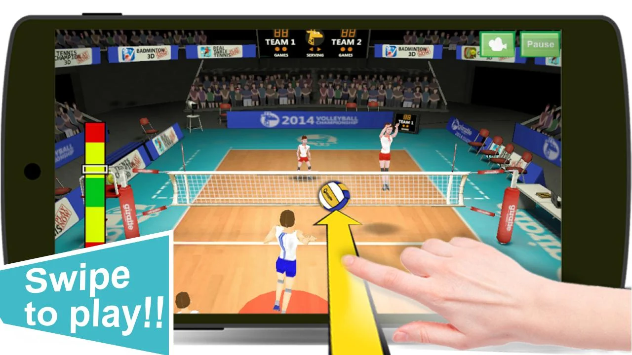   Voleibol 3D: captura de tela 