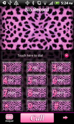 GO Contacts Pink Cheetah Theme