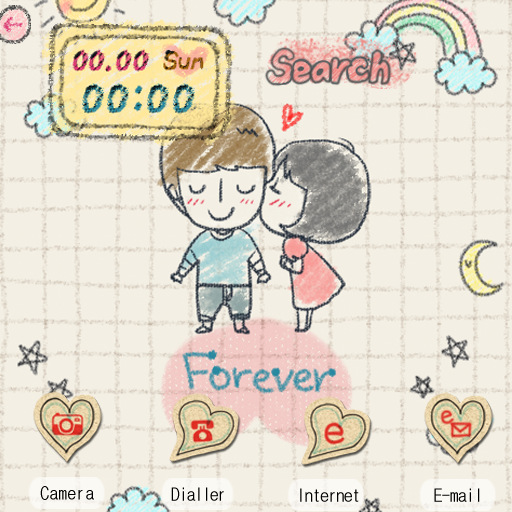 CUKI Theme Forever Love LOGO-APP點子