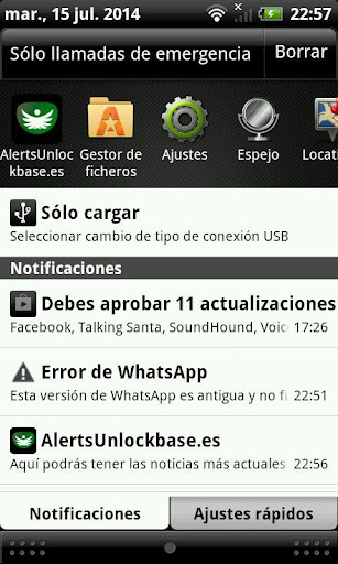 Unlockbase.es Quick alerts