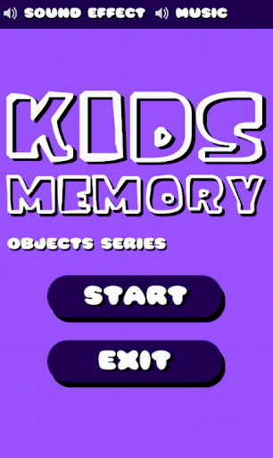 Kids Memory Objects Series