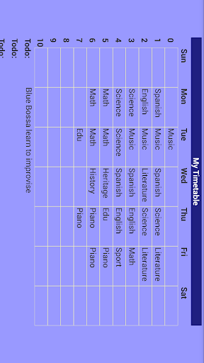 School Timetable