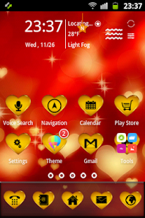 How to get Golden Love Hearts Theme 2.1 mod apk for laptop