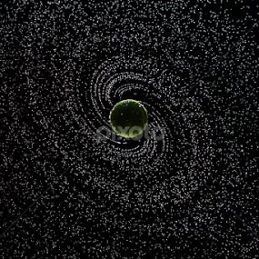 Water Galaxy (spinning wet ball) by Ramakant Sharda - Artistic Objects Other Objects