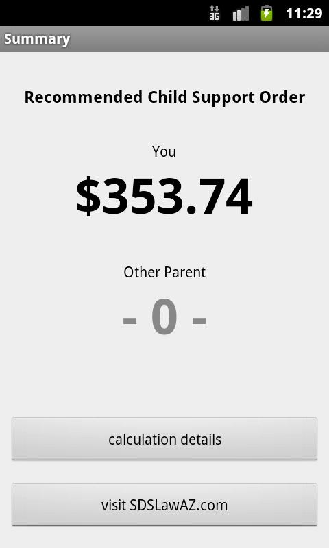 Worksheets Child Support Worksheet Az az child support calculator android apps on google play screenshot