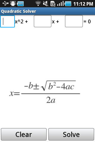 Quadratic Solver