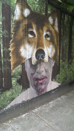 Wolf Man Paper Mural