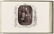 Fotoreproductie van een geschilderd portret van prinses Marie en prins Alfred van Edinburgh