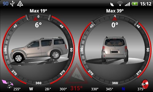 Android application Inclinometer SE screenshort