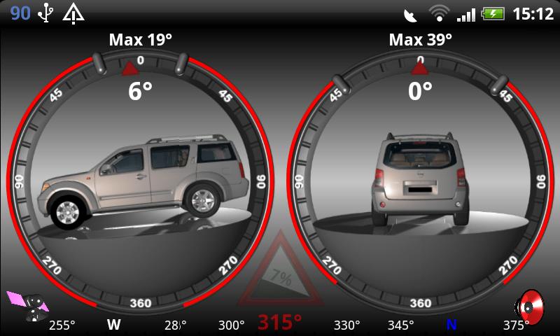 Inclinometer SE Screen 1