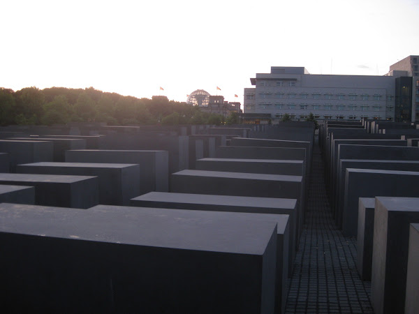Here you can see the Reichstag from across the Memorial to the Murdered Jews of Europe. It’s a somber reminder that all of the legislators who work in Berlin walk past every day.