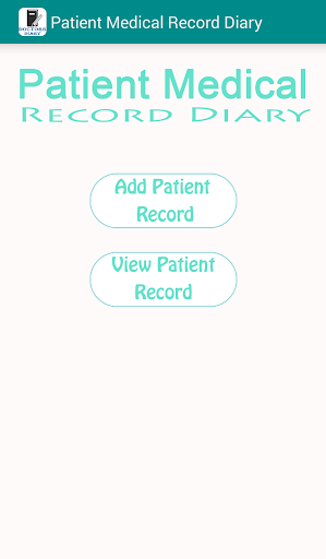 Patient Medical Record Diary